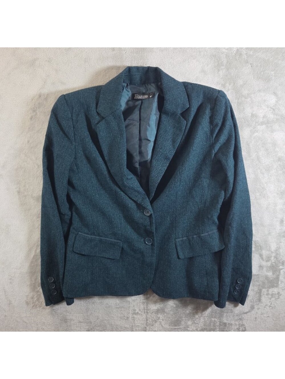 New York & Co 7th Avenue Suit Collection Jacket Button Blazer 8 Green Office